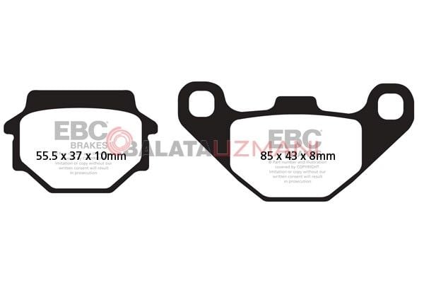 Suzuki GSX 250 FXK2/K3/K4/K5 (ZR 250 C) (2002-2005) Organik Arka Fren Balatasi EBC FA067
