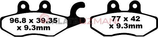 Vespa GTS 300 ie Touring (ABS Li) (2011-2017) Organik Ön Fren Balatasi EBC SFA418