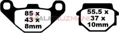 Kawasaki KMX 125 B2-B12 (From E/No MX AE 013437) (1987-2003) Sinter Arka Fren Balatasi EBC FA067R