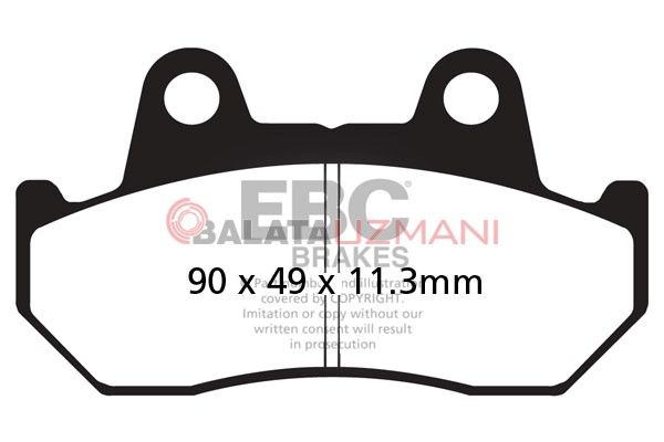 Honda GL 1500 L/SEM/SEN/SEP/SER/SES/SEV/SEW/SEX/SEY Goldwing (1990-2000) Organik Arka Fren Balatasi EBC FA069/3