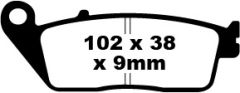 Honda GL 1500 CY/C1/C2 (F6C) (2000-2003) Ön Sinter Fren Balatasi EBC FA142HH*