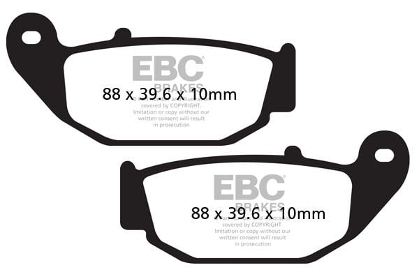 Honda MSX125 D GROM (2013-2014) Arka Organik Kevlar Fren Balatasi EBC FA629