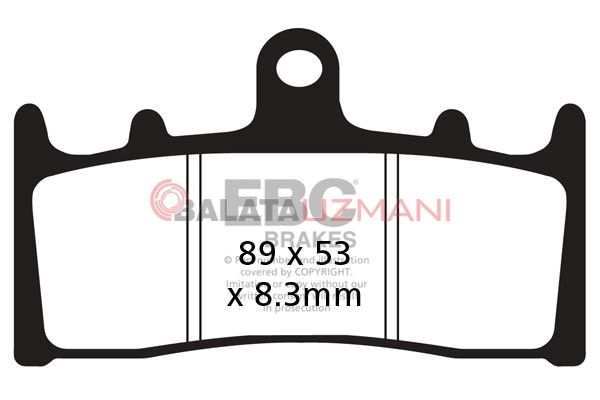Kawasaki ZX 9 R (ZX 900 E1/E2) (2000-2001) Organik Ön Fren Balatasi EBC FA188*