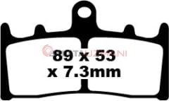 Kawasaki ZX 9 R (ZX 900 E1/E2) (2000-2001) Sinter Ön Fren Balatasi EBC FA188HH*