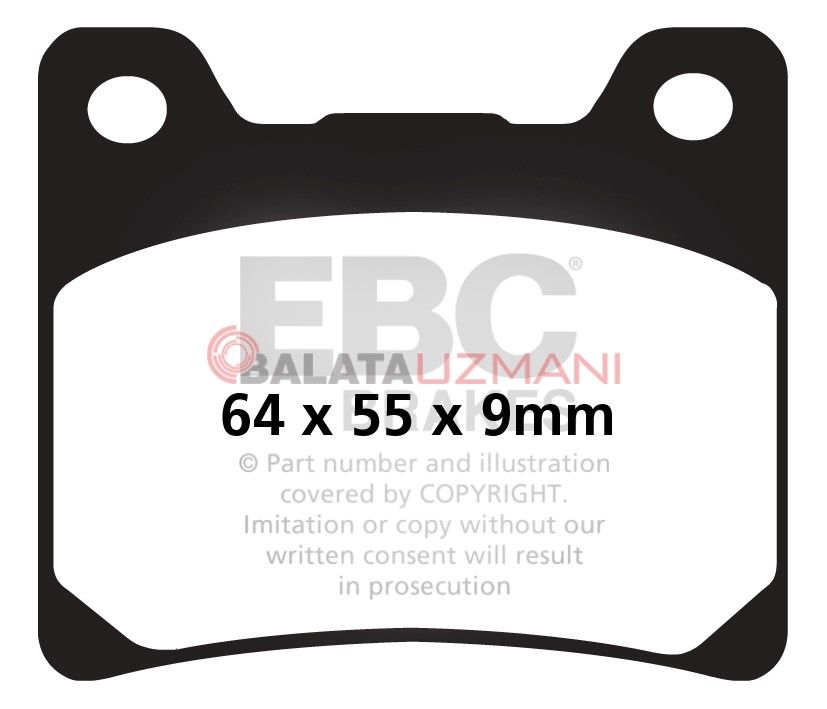 Yamaha TDM 850 (1996-2001) Yari Sinter Arka Fren Balatasi EBC FA088V