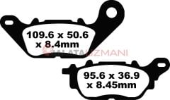 Yamaha XC 115 S D'elight (2014-2016) Organik Ön Fren Balatasi EBC SFA464