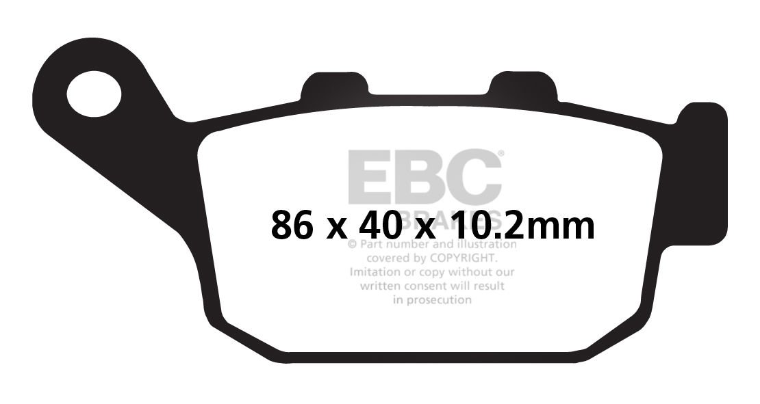Honda NC 700 XC/XD (2012-2013) Arka Yari Sinter Fren Balatasi EBC FA140V