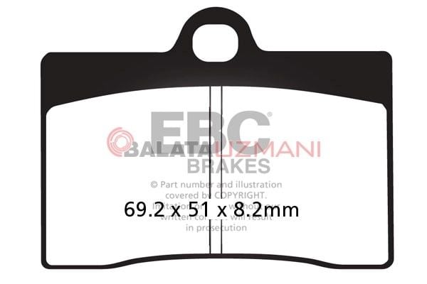Ducati 600 Monster Dark (1998-1999) Organik Ön Fren Balatasi EBC FA095