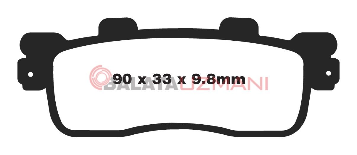 Kawasaki J300 (2014-2018) Organik Arka Fren Balatasi EBC SFA498