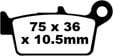 Honda NX 4 Falcon (2002-2005) Arka Organik Kevlar Fren Balatasi EBC FA131TT