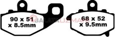 Kawasaki ZZR 600 (ZX 600 E1-E13) (1993-2005) Sinter Arka Fren Balatasi EBC FA192HH