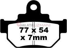 Suzuki VL 250 Y/K1/K5/K6/K7 Intruder (2005-2007) Organik Ön Fren Balatasi EBC FA106TT