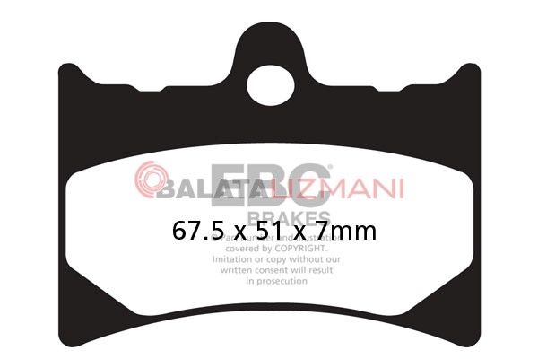 Aprilia RS 125 (5 Vida Arka Disk/2T) (1999-2005) Organik Ön Fren Balatasi EBC FA126