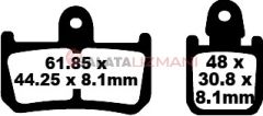 Yamaha YZF-R1 (6 piston Radyal Kaliper) (2007-2008) Sinter Ön Fren Balatasi EBC FA442/4HH*