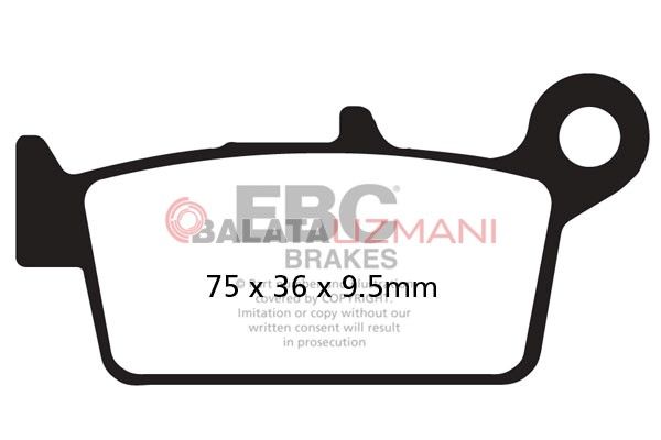 Honda NX 4 Falcon (2002-2005) Sinter Arka Fren Balatasi EBC FA131R