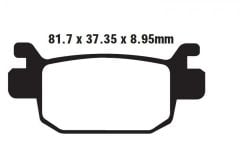 Honda SH 300i AR8/AR9/ARA (ABSli) (2008-2010) Arka Scooter Karbon Fren Balatasi EBC SFAC415