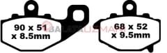 Kawasaki Z 1000  (ABS/310mm Contour Disk) (2014-2018) Sinter Arka Fren Balatasi EBC FA192HH