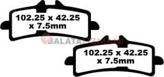 Triumph Daytona 675 R (Brembo Ön/Nissin Arka Kaliper) (2011-2012) Sinter Ön Fren Balatasi EBC FA447HH*