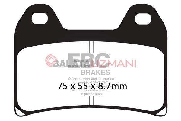 KTM 690 Duke (2 Pin Pad Fixing Döküm Jant) (2012) Organik Ön Fren Balatasi EBC FA244