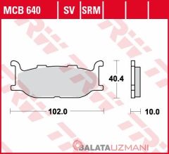 Yamaha SR 400  (2014-> --) Ön Sinter Fren Balatasi TRW MCB640SV