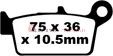Suzuki DR-Z 400 SY/EY/Y/SEK1/EK1/K1/SK2/EK2/K2/K3/SK3/EK3/K4/SK4/EK4/SK5/EK5/K5/EK5/EK6/SK6/K6/SK7/EK7/K7/SK8 (2000-2008) Organik Arka Fren Balatasi EBC FA131TT