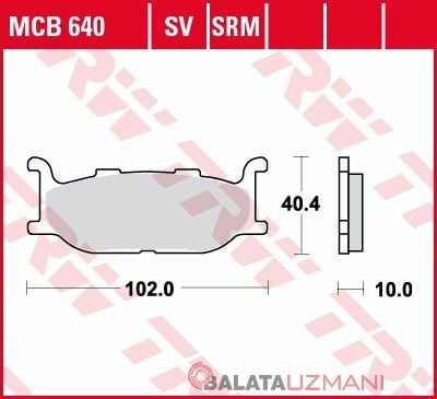 Yamaha XVS 950 A Midnight Star (2009-> --) Ön Sinter Fren Balatasi TRW MCB640SV