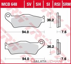 KTM 450 Rally (2011-> --) Ön Sinter Fren Balatasi TRW MCB648SI