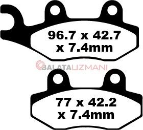 Kawasaki KLX 150 L (KLX 150 EFF) (2014-2015) Sinter Ön Fren Balatasi EBC FA135R