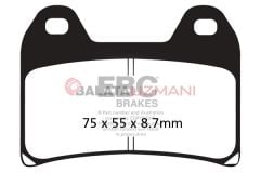 Ducati 1100 S Monster (ABS siz) (2009-2010) Organik Ön Fren Balatasi EBC FA244*