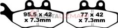 Peugeot Elystar 125/150 (5  front disc) (2006-2007) Karbon Ön Fren Balatasi EBC SFAC194