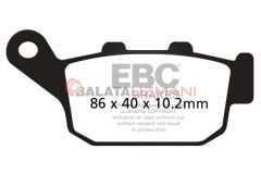 Kawasaki Z 750 R ABS siz (ZR 750 NBF/NCF) (2011-2012) Organik Arka Fren Balatasi EBC FA140