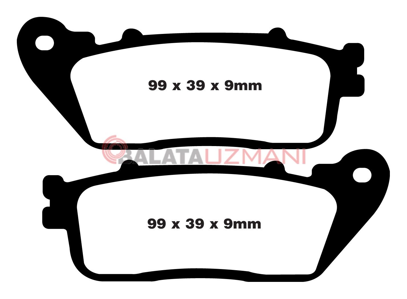 Honda VFR 1200 FA/FAD (2010-2017) Sinter Arka Fren Balatasi EBC FA488HH
