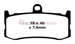 Triumph Daytona 675 (Black Monoblock Radyal Kaliper) (2009-2012) Sinter Ön Fren Balatasi EBC FA491HH*