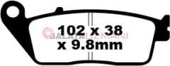 Honda CB 250 N/T/W/X/Y/1/4 Two Fifty (1992-2005) Sinter Ön Fren Balatasi EBC FA196HH