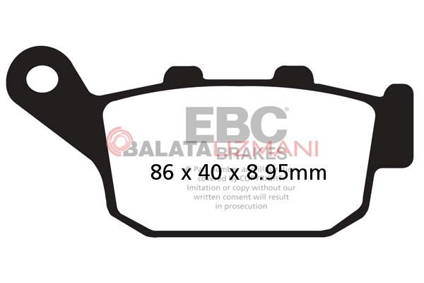 Honda CBR 300 RA (ABS) (2014-2017) Organik Arka Fren Balatasi EBC FA496