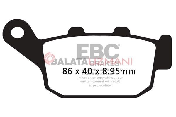 Honda NC 750 X (NC 750 XE/XAE/XDE) (2014-2018) Organik Arka Fren Balatasi EBC FA496