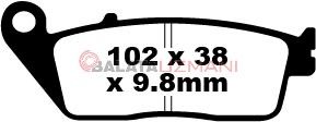Honda VT 750 DC7/DC8 Shadow Spirit (2007-2009) Sinter Ön Fren Balatasi EBC FA196HH