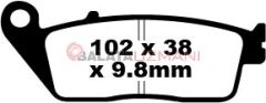 Honda VT 750 DC7/DC8 Shadow Spirit (2007-2009) Sinter Ön Fren Balatasi EBC FA196HH
