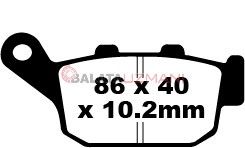 Kawasaki Z 750 R ABS (ZR 750 PBF/PCF) (2011-2012) Sinter Arka Fren Balatasi EBC FA140HH