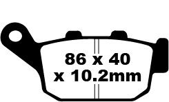 Honda XL 600 VV/VW/VX Transalp (1997-1999) Arka Sinter Fren Balatasi EBC FA140HH