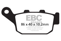 Honda XL 700 V8/V9/VA (Transalp/2 Piston Ön Kaliper/ ABSli Arka Disk) (2008-2011) Arka Organik Kevlar Fren Balatasi EBC FA140