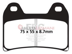 BMW F 800 R / S / ST (2009-2014) Yari Sinter Ön Fren Balatasi EBC FA244V*