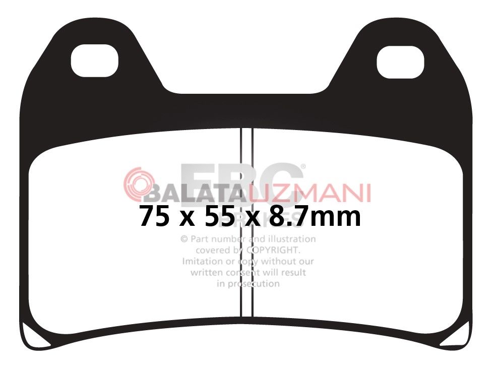 BMW R Nine T Café Racer (K32/1170cc) (2016-2018) Yari Sinter Ön Fren Balatasi EBC FA244V*