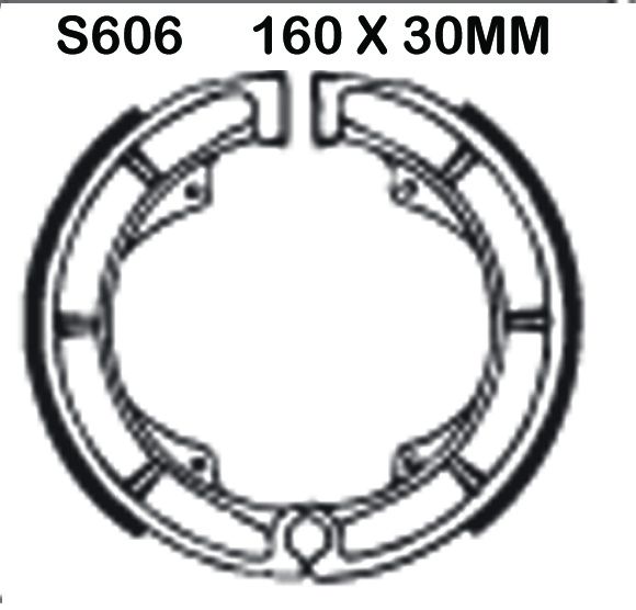 Hyosung GV 250 C (2008-2014) Arka Organik Kevlar Fren Balatasi EBC S606