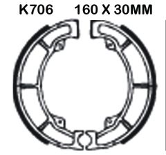 Kawasaki ER-5 (ER 500 A1/A2/A3/A4) (1997-2000) Arka Organik Kevlar Fren Balatasi EBC K706