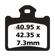 KTM SX 85 (19 inç/16 inç Jant - 220mm Ön Disk/Radyal Kaliper) (2012) Organik Arka Fren Balatasi EBC FA602TT