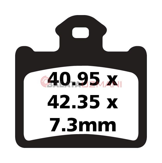 KTM SX 85 (17 inç/14 inç Jant - 240mm Ön Disk/Radyal Kaliper) (2016-2018) Organik Arka Fren Balatasi EBC FA602TT