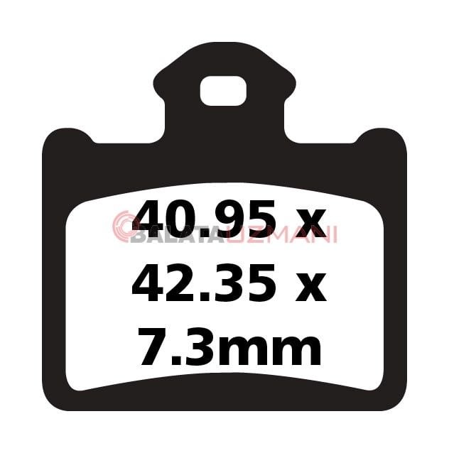 KTM SX 85 (17 inç/14 inç Jant - 240mm Ön Disk/Radyal Kaliper) (2016-2018) Organik Arka Fren Balatasi EBC FA602TT