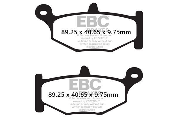 Suzuki GSX 1300 RK8/RK9/RL0/RL1RL2 Hayabusa (2008-2012) Arka Organik Kevlar Fren Balatasi EBC FA419