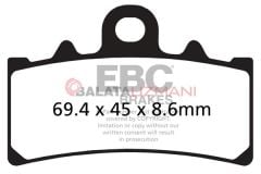 KTM 125 Duke (280mm Ön Disk) (2011-2012) Organik Ön Fren Balatasi EBC FA606